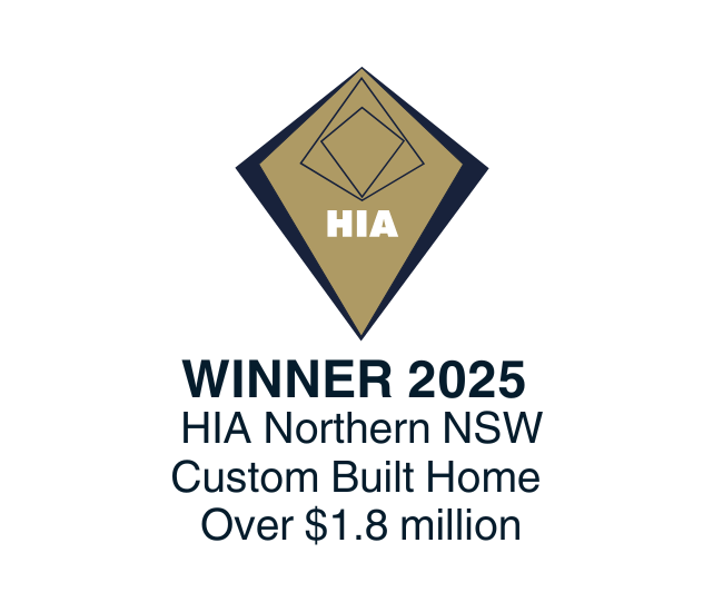 Rice Group won the 2025 HIA Northern NSW Custom Built Home Over $1.8 million